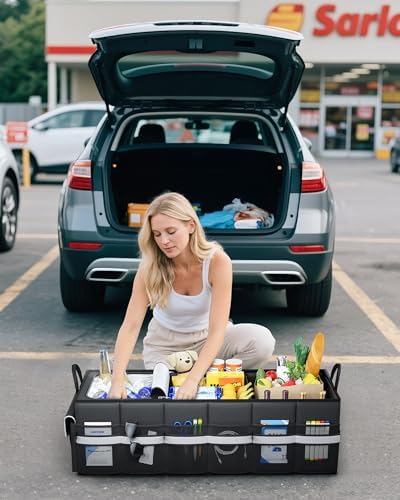 HOTOR Trunk Organizer - Car Organizer with Built-In Leakproof Car Cooler
