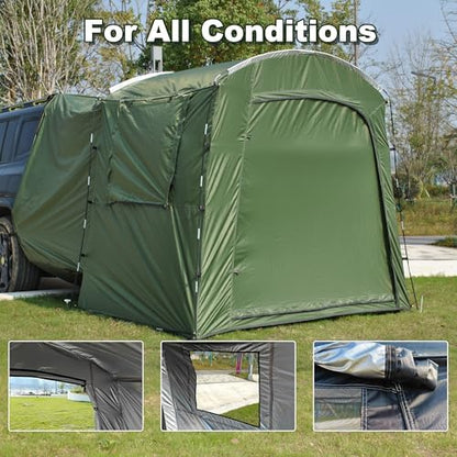 Economical Car Camping Tent - Easy Setup 210D Ripstop, Spacious Universal Fit for Overnight Outdoor Trips
