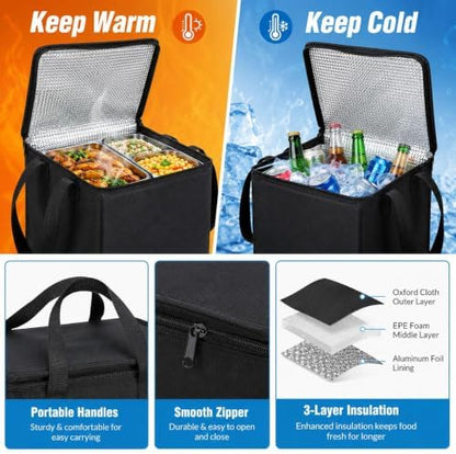 Insulated Cooler Organizer Insert, Compatible with X Large Bogg Bag, Waterproof Portable Cooling Storage Liner, Practical Bogg Bag Accessories for Beach Trips, Picnic, Camping & Outdoor Activities