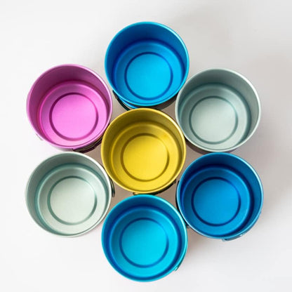 Titanium Camping Pot Mug 15oz (420ml) with Lid and Foldable Handle – Ultralight Camping Cup for Hiking, Backpacking, Outdoor Cooking, Silver