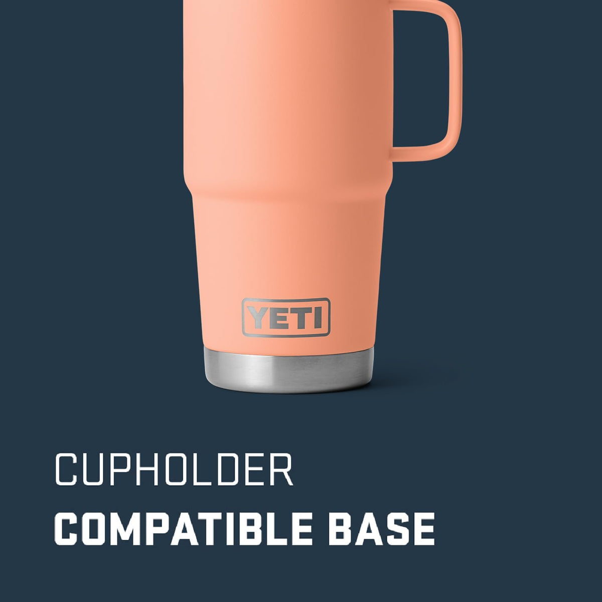 YETI Rambler 20 oz Travel Mug, Stainless Steel, Vacuum Insulated with Stronghold Lid