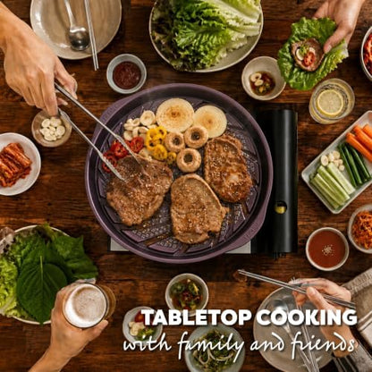 TECHEF - Korean BBQ Nonstick Grill Pan, KBBQ Grill Pan, PFOA-Free, Dishwasher Oven Safe, Made in Korea