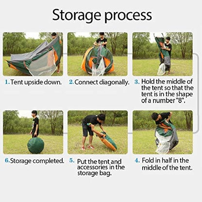 2 Person Instant Pop Up Lightweight Camping Tent, Outdoor Easy Set Up Automatic Family Travel Tent,Portable Backpacking Ultralight Waterproof Windproof Anti-UV Sun Shelter Tent…