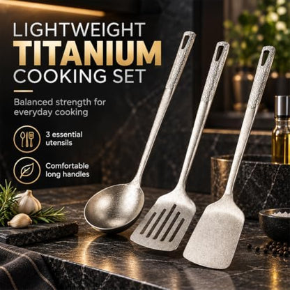 Pure Titanium Cooking Utensil & Spatula Set，Spatula