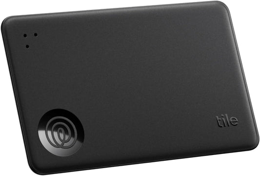 Tile by Life360 Slim - Wallet Finder, Bluetooth Tracker and Item Locator for Luggage Tags, Passports and More. Both iOS and Android Compatible. Phone Finder. 1-Pack (Black)