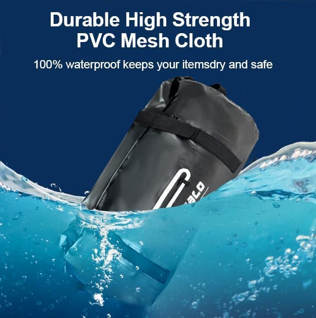 Buffalo Gear Waterproof Duffle Bag 40L 60L 80L Roll-top Dry Bag Heavy Duty Waterproof Duffel Travel Bag for Kayaking Rafting Boating Fishing Camping