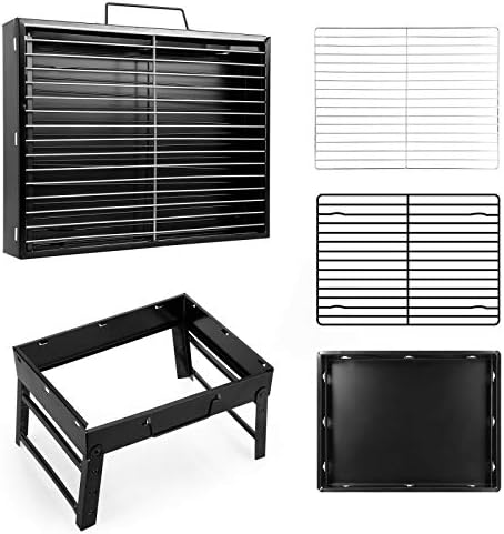 Uten Charcoal Grill, BBQ Grill Folding Portable Lightweight smoker Grill
