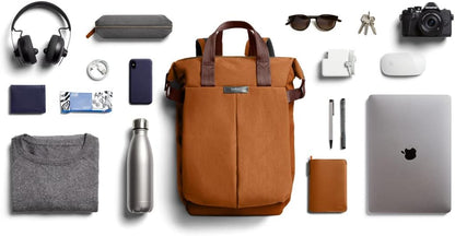Bellroy Tokyo Totepack, water-resistant woven convertible backpack and tote bag - Bronze
