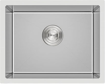 20 x 16 Inch Undermount Kitchen Sink, 304 Stainless Steel Single Bowl Small by DROPINKITCHENSINK