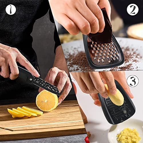 Kitchen Gadgets Set 6 Piece, Space Saving, Portable, Black