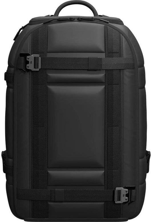 Db Journey Ramverk Backpack - Durable Travel Backpack with Laptop Compartment & Pockets for Work, Luggage with Roller Bag Hook Up System, 26L - Black Out