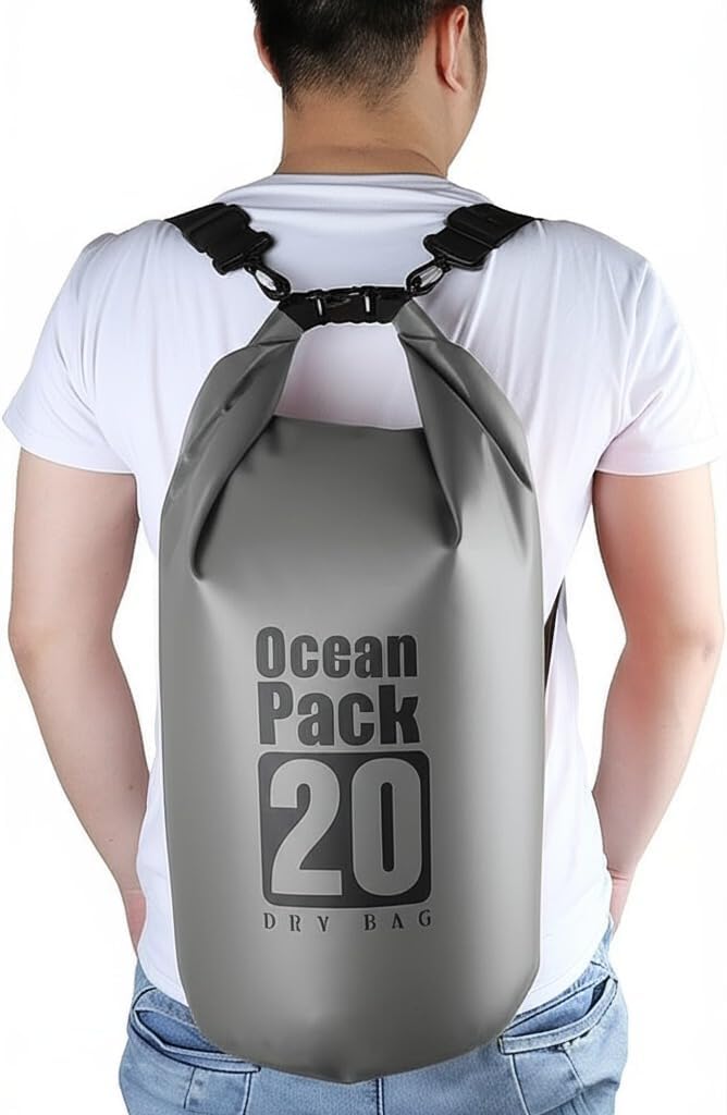 Dry Bag Waterproof Backpack 5L/10L/20L/30L Roll Top Waterproof Bag,Floating Dry bags for Kayaking,Swimming,Boating,Camping,Beach.