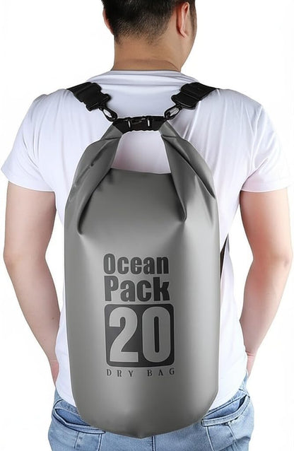 Dry Bag Waterproof Backpack 5L/10L/20L/30L Roll Top Waterproof Bag,Floating Dry bags for Kayaking,Swimming,Boating,Camping,Beach.