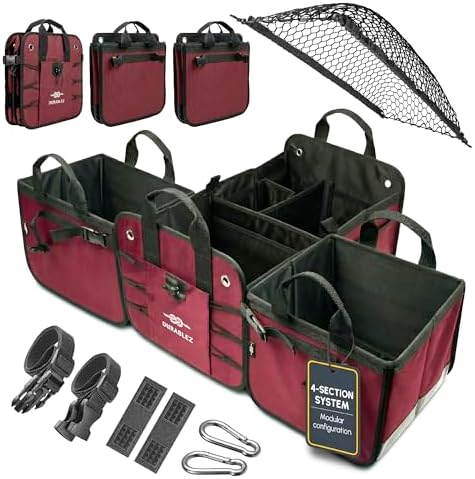 Extra Large Modular Car Trunk Organizer System, Cherry