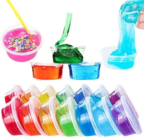 Augshy 40 Pack 2oz Small Slime Containers With Lids, Hawaiian Shaved Ice Mold Jello Shot Cups Condiment Containers Plastic Portion Cups with Lids for Salad Dressing Food Storage Containers