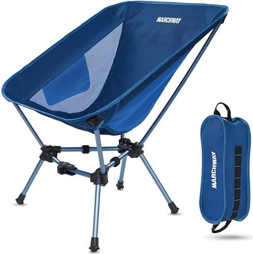 MARCHWAY Lightweight Folding Camping Chair, Portable, Compact and Sturdy