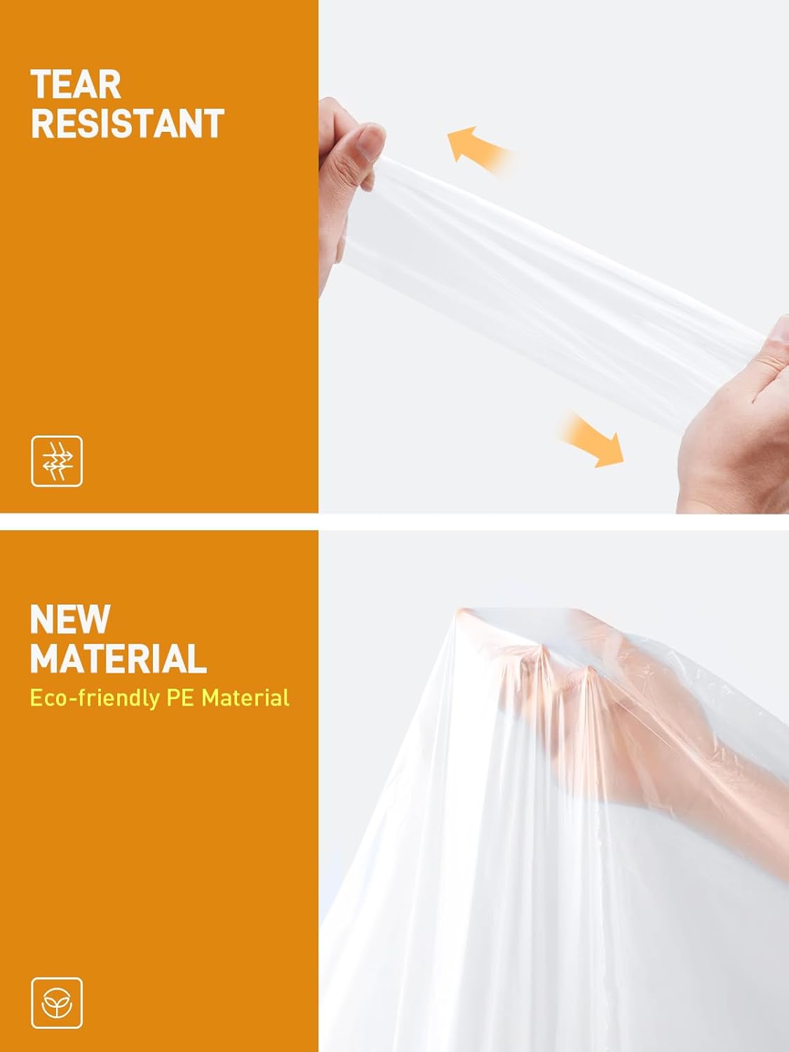 SaphiRose Disposable Rain Ponchos Emergency Clear Poncho