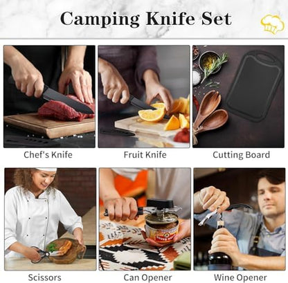 Wesqunie Camping Cooking Utensils Set, Cookware Set for Outdoor Hiking BBQ