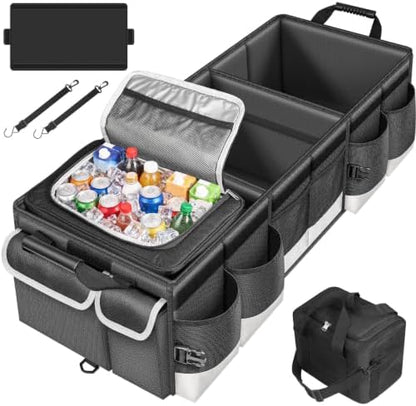 Oasser Trunk Organizer 95L with 20L Removable Cooler Bag for SUV