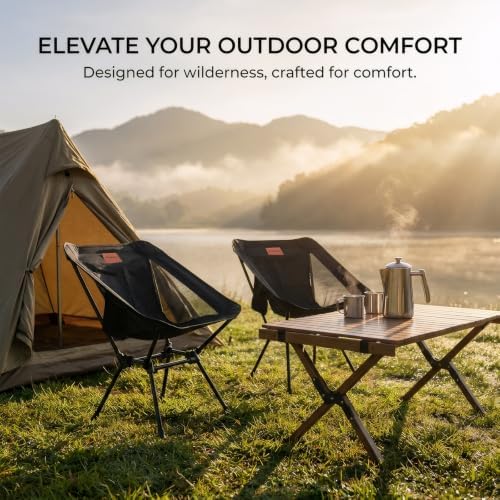 2 Pack Lightweight Camping Chairs for Adults & Teens