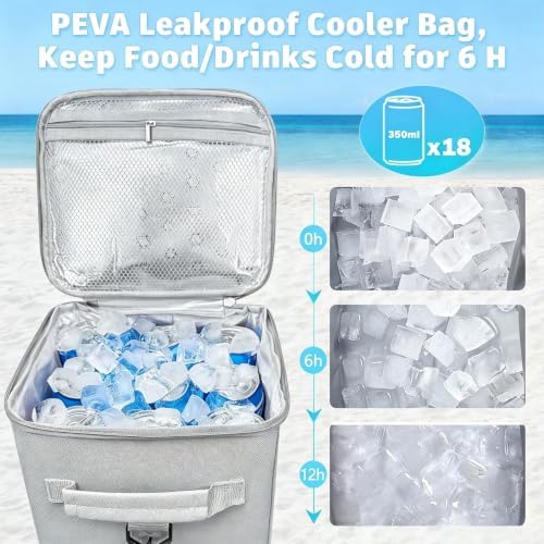 2-in-1 Bag Organizer Insert Beach Cooler Suitable for Oversize Beach Bag
