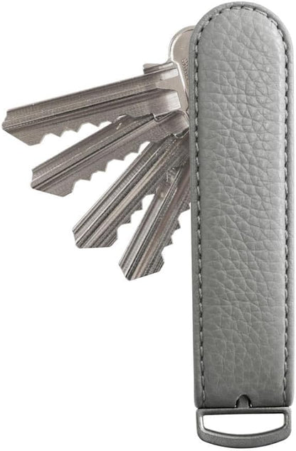 Jibbon Italian Premium Leather Key Organizer - Stylish Key Holder with Marine Grade 316 Stainless Steel, Compact EDC Keychain