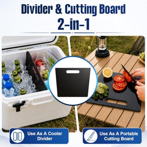 Cooler Divider Cutting Board Compatible with YETI Tundra 65 Quart Cooler