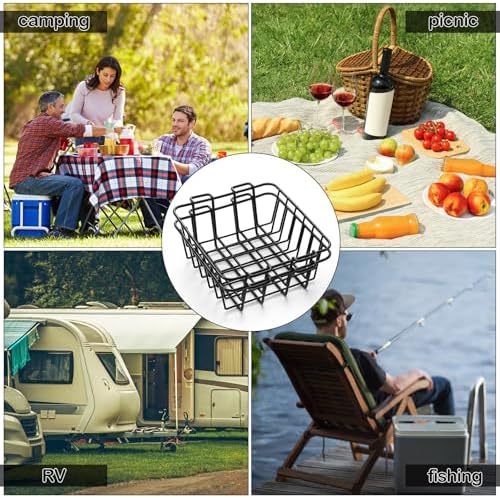 2 Pcs Cooler Basket for 35/45 Stainless Steel Storage Wire Cooler Rack Dry Goods Basket for 35 or 45 Coolers