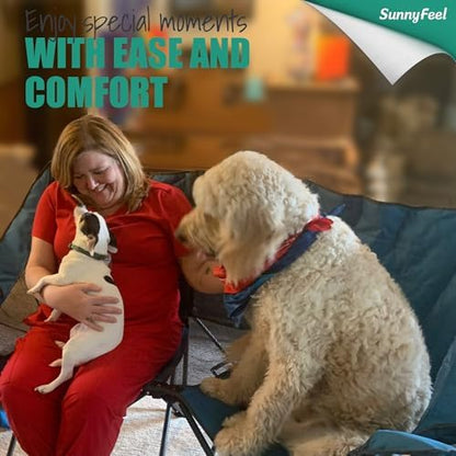 SUNNYFEEL Double Camping Chair Oversized Loveseat for Adults