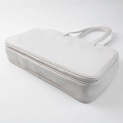 Laptop Tote for Men & Women 14Inch Computer Bags Briefcase Business Office Travel Work Handbag Carrying Bag with Large Front Pocket Color White