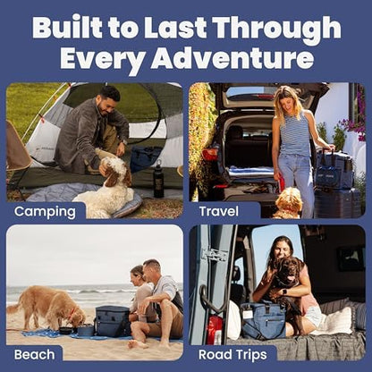 Rubyloo Original Doggy Bag™ Dog Travel Bag for Supplies with Travel Bowls