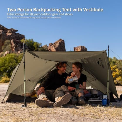 Naturehike Mongar Upgraded 1/2/3 Person Backpacking Tent,Waterproof Lightweight Camping Tent with Footprint