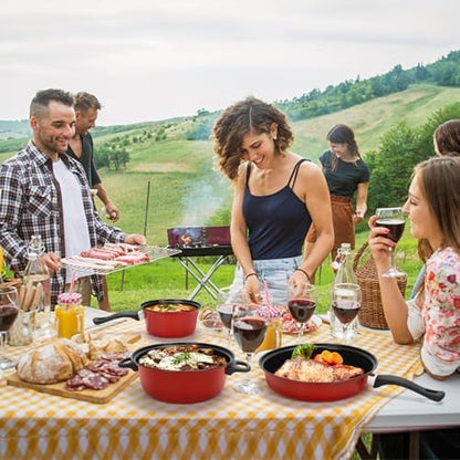 Non-Stick Cookware Set 4Pcs Pots and Pans Set for Outdoor Picnic Travel