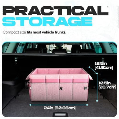 FORTEM Trunk Organizer - Foldable Car Organizer & Storage for SUVs & Trucks