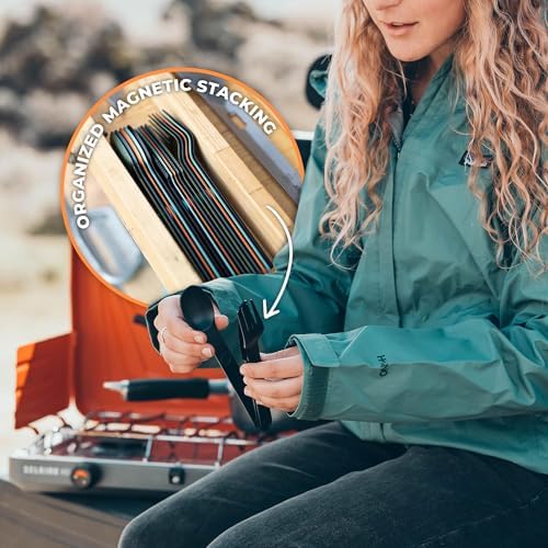 FULL WiNDSOR - MAGWARE Magnetic Travel Camping Cutlery Utensils Set