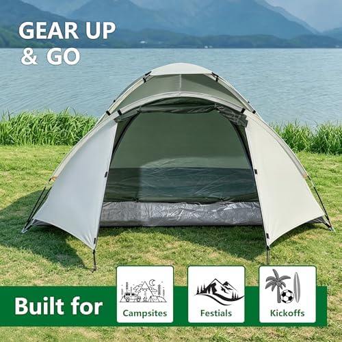 ASFANES Screened Camping Tent, 1-2 Person Waterproof, Haven Tent