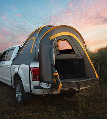 JOYTUTUS Pickup Truck 6.5' 2.0, Waterproof PU2000mm Double Layer for 2 Person, Portable Truck Bed Tent with Rainfly - Orange