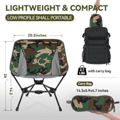 MARCHWAY Lightweight Folding Camping Chair, Portable, Compact and Sturdy