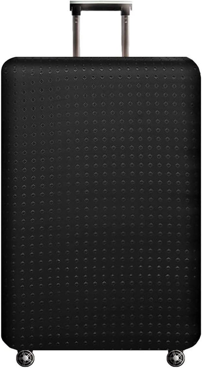 Luggage Cover, Protective Washable Suitcase Cover - Travel Elastic Spandex Suitcase Protector Fits 19 to 20 Inch Black