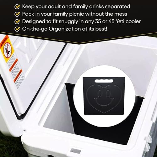 Cooler Divider, YETI Tundra 65 Cooler Divider Cutting Board, Cutting Board and Dividers - Specifically Designed for Compatible with The Yeti Tundra 65 Quart Models Coolers.