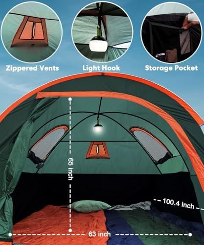 LIBERRWAY Truck Bed Tent, 6.4-6.7 FT Pickup Truck Tent for 2 Person