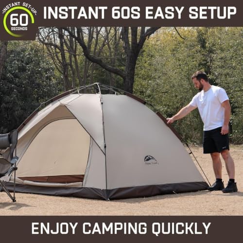 Happy Travel 2/4 Person Camping Tent, Instant Easy Pop Up Tents for Camping