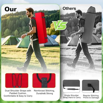 VTOY Portable Folding Camping Chair with Canopy, Outdoor Sun Shade Chair