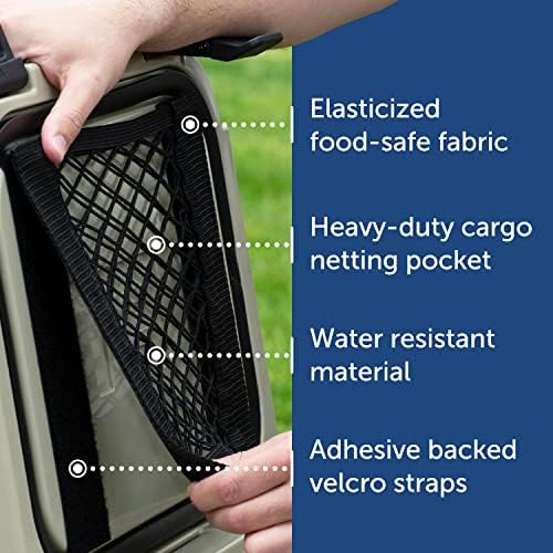 Maplefield Mesh Cooler Organizer Insert - Dry Storage Net for Engel & More Cooler Accessories - RTIC, Yeti - [40x20]