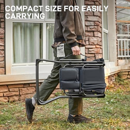 EVER ADVANCED Portable 30.7" Seat Height Tall Camping Directors Chair