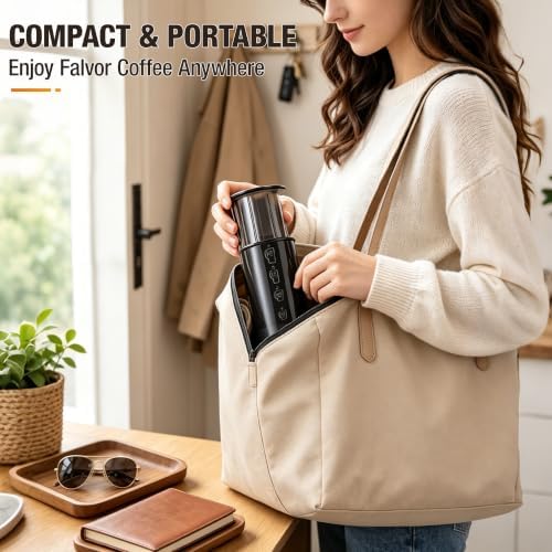 French Press Kit, All-in-One Coffee Press, K Cup Style Pods & Ground