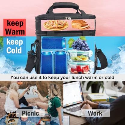 JOINGO Tactical Lunch Box for Men/Women, 16L Expandable Insulated Lunch Bag
