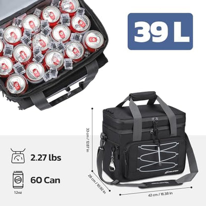Maelstrom 24/30/60 Can Soft Cooler Bag, Double Deck Portable Ice Chest