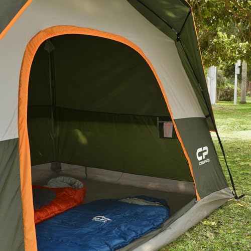 CAMPROS CP Tents for Camping 2/4/6 Person, Waterproof Windproof Dome Tent