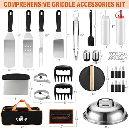 N NOBLE FAMILY 38PCS Griddle Accessories Kit, Professional Grill Tools Set